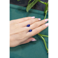 5.21&nbsp;Ct.Tw.Total Carat Weight Blue Sapphire Pair from Ceylon (Sri Lanka) Life Style