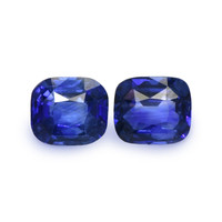 2.89&nbsp;Ct.Tw.Total Carat Weight Blue Sapphire Pair from Ceylon (Sri Lanka) Video