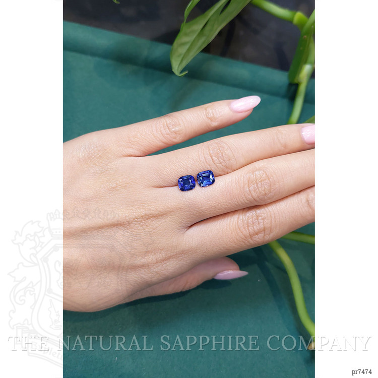 2.89 Ct.Tw. Blue Sapphire Pair from Ceylon (Sri Lanka)