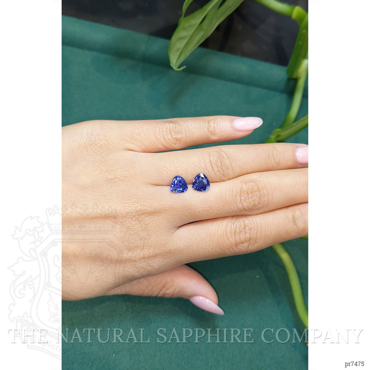 3.18 Ct.Tw. Blue Sapphire Pair from Ceylon (Sri Lanka)