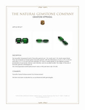 2.60 Ct.Tw.Total Carat Weight Tsavorite Garnet Pair from Madagascar Appraisal