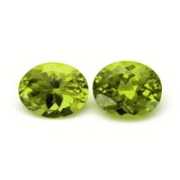 6.29 Ct.Tw.Total Carat Weight Peridot Pair from Madagascar Video