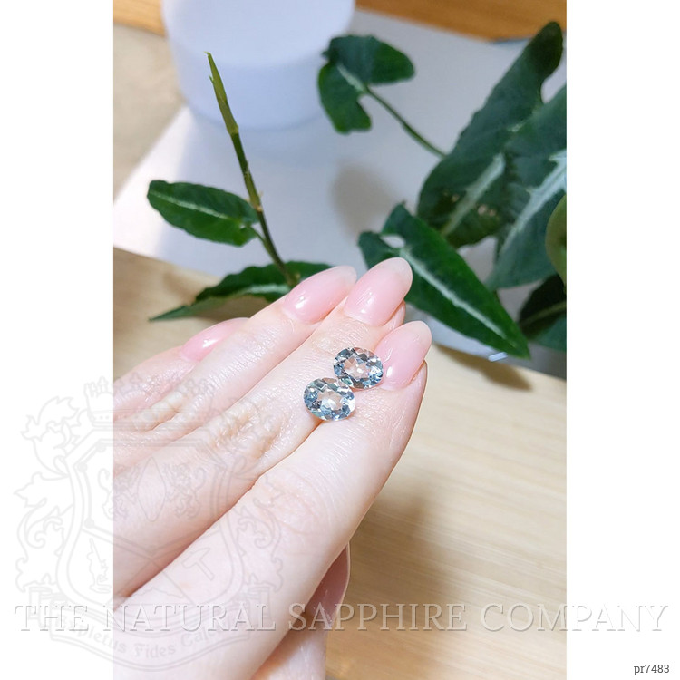 3.63 Ct.Tw. Aquamarine Pair from Madagascar