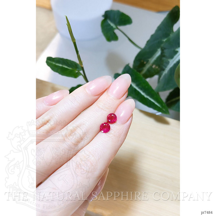 1.78 Ct.Tw. Ruby Pair from Burma (Myanmar)