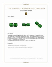 2.30 Ct.Tw.Total Carat Weight Tsavorite Garnet Pair from Madagascar Appraisal