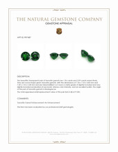 4.05 Ct.Tw.Total Carat Weight Tsavorite Garnet Pair from Madagascar Appraisal