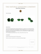 3.25 Ct.Tw.Total Carat Weight Tsavorite Garnet Pair from Madagascar Appraisal