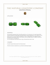 2.68 Ct.Tw.Total Carat Weight Tsavorite Garnet Pair from Madagascar Appraisal