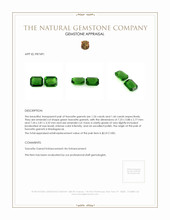 2.68 Ct.Tw.Total Carat Weight Tsavorite Garnet Pair from Madagascar Appraisal