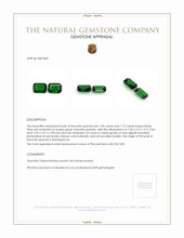 2.19 Ct.Tw.Total Carat Weight Tsavorite Garnet Pair from Madagascar Appraisal