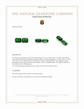 2.19 Ct.Tw.Total Carat Weight Tsavorite Garnet Pair from Madagascar Appraisal