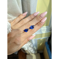 8.31&nbsp;Ct.Tw.Total Carat Weight Blue Sapphire Pair from Ceylon (Sri Lanka) Life Style