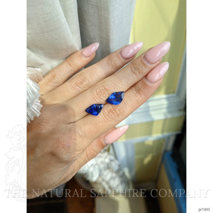 8.31 Ct.Tw. Blue Sapphire Pair from Ceylon (Sri Lanka)
