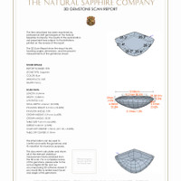 8.31&nbsp;Ct.Tw.Total Carat Weight Blue Sapphire Pair from Ceylon (Sri Lanka) 3 D Scan Report