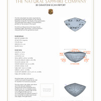 8.31&nbsp;Ct.Tw.Total Carat Weight Blue Sapphire Pair from Ceylon (Sri Lanka) 3 D Scan Report