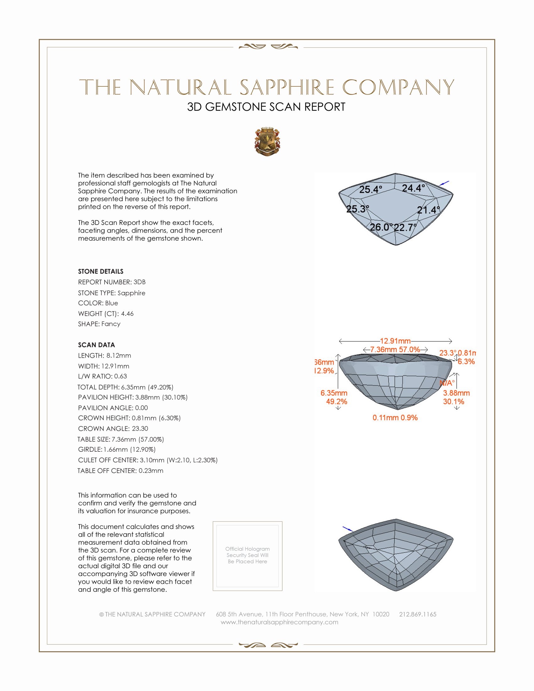 8.31 Ct.Tw. Blue Sapphire Pair from Ceylon (Sri Lanka)