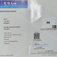2.11 Ct.Tw.Total Carat Weight Tsavorite Garnet Pair from Madagascar Scan Report
