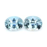 4.72 Ct.Tw.Total Carat Weight Aquamarine Pair from Brazil Video