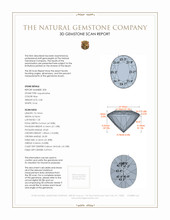 4.72 Ct.Tw.Total Carat Weight Aquamarine Pair from Brazil 3 D Scan Report