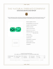 1.22 Ct.Tw.Total Carat Weight Emerald Pair from Afghanistan Scan Report