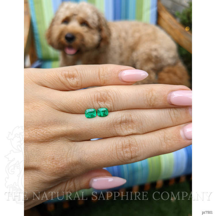1.22 Ct.Tw. Emerald Pair from Afghanistan