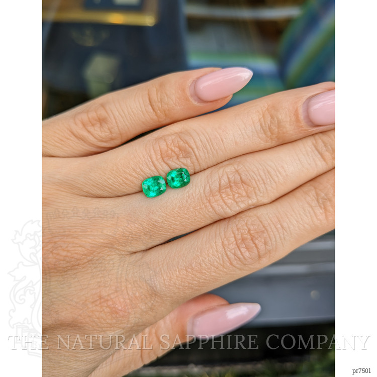 1.22 Ct.Tw. Emerald Pair from Afghanistan