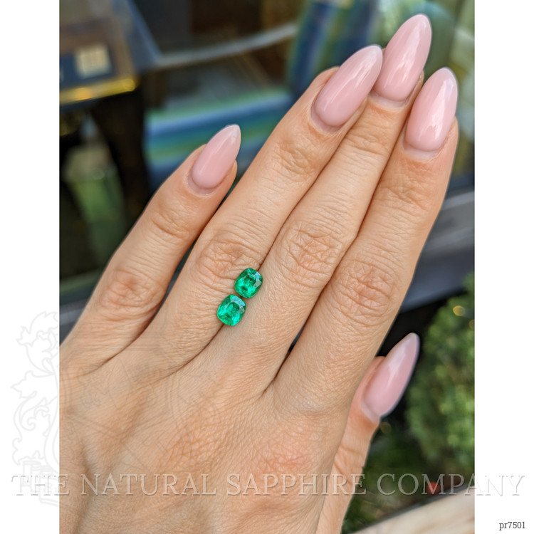 1.22 Ct.Tw. Emerald Pair from Afghanistan