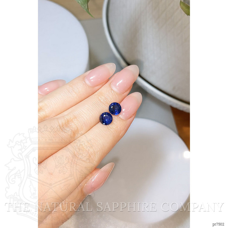 3.04 Ct.Tw. Blue Sapphire Pair from Ceylon (Sri Lanka)