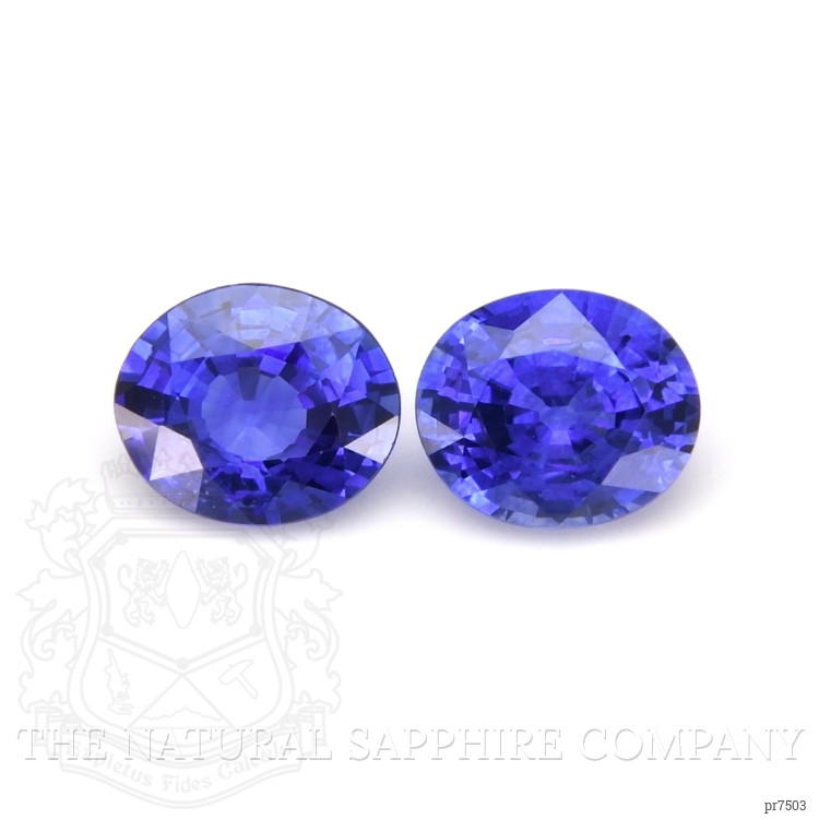1.79 Ct.Tw. Blue Sapphire Pair from Ceylon (Sri Lanka)