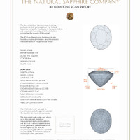 1.79&nbsp;Ct.Tw.Total Carat Weight Blue Sapphire Pair from Ceylon (Sri Lanka) 3 D Scan Report