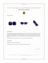 4.04&nbsp;Ct.Tw.Total Carat Weight Blue Sapphire Pair from Ceylon (Sri Lanka) Appraisal