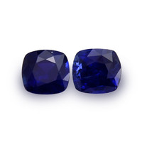 4.04&nbsp;Ct.Tw.Total Carat Weight Blue Sapphire Pair from Ceylon (Sri Lanka) Video