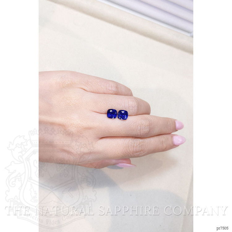 4.04 Ct.Tw. Blue Sapphire Pair from Ceylon (Sri Lanka)