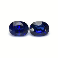 4.70&nbsp;Ct.Tw.Total Carat Weight Blue Sapphire Pair from Ceylon (Sri Lanka) Video
