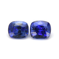 2.14&nbsp;Ct.Tw.Total Carat Weight Blue Sapphire Pair from Ceylon (Sri Lanka) Video