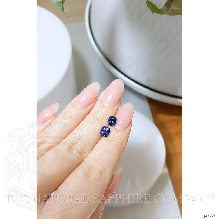 2.14 Ct.Tw. Blue Sapphire Pair from Ceylon (Sri Lanka)