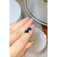 4.38&nbsp;Ct.Tw.Total Carat Weight Blue Sapphire Pair from Ceylon (Sri Lanka) Life Style