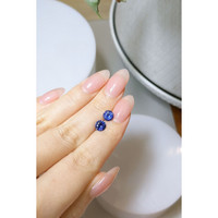 1.96&nbsp;Ct.Tw.Total Carat Weight Blue Sapphire Pair from Ceylon (Sri Lanka) Life Style