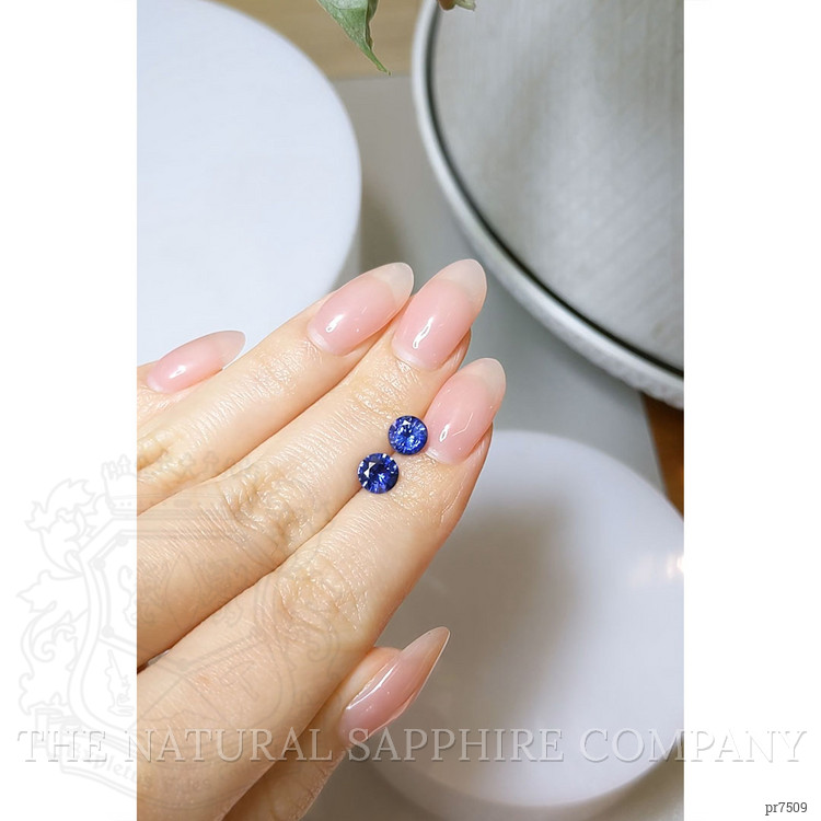 1.96 Ct.Tw. Blue Sapphire Pair from Ceylon (Sri Lanka)