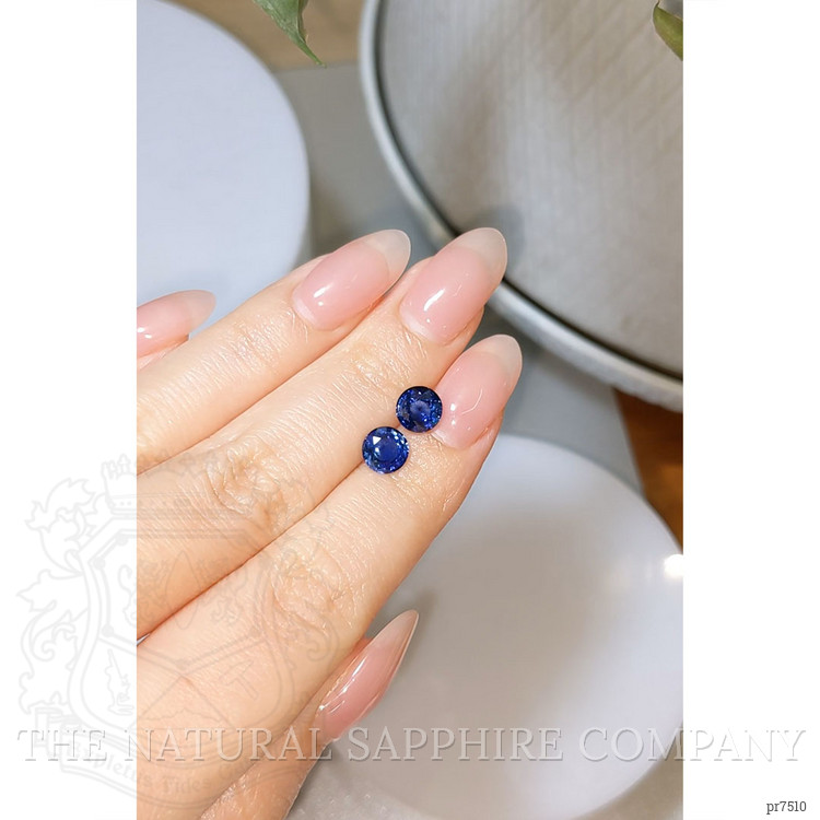 2.72 Ct.Tw. Blue Sapphire Pair from Ceylon (Sri Lanka)