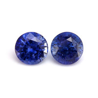 2.86&nbsp;Ct.Tw.Total Carat Weight Blue Sapphire Pair from Ceylon (Sri Lanka) Video