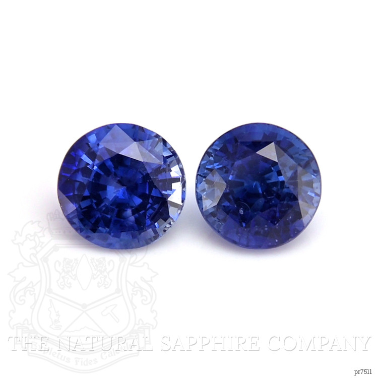 2.86 Ct.Tw. Blue Sapphire Pair from Ceylon (Sri Lanka)