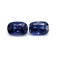 4.06&nbsp;Ct.Tw.Total Carat Weight Blue Sapphire Pair from Ceylon (Sri Lanka) Video