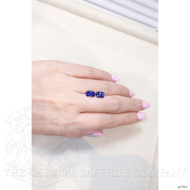 4.06 Ct.Tw. Blue Sapphire Pair from Ceylon (Sri Lanka)
