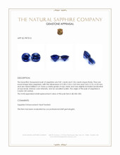 1.87&nbsp;Ct.Tw.Total Carat Weight Blue Sapphire Pair from Ceylon (Sri Lanka) Appraisal