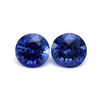 1.87&nbsp;Ct.Tw.Total Carat Weight Blue Sapphire Pair from Ceylon (Sri Lanka) Video