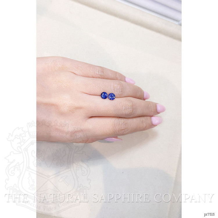 1.87 Ct.Tw. Blue Sapphire Pair from Ceylon (Sri Lanka)