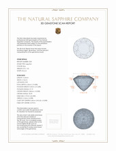 1.87 Ct.Tw.Total Carat Weight Blue Sapphire Pair from Ceylon (Sri Lanka) 3 D Scan Report
