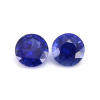 2.37&nbsp;Ct.Tw.Total Carat Weight Blue Sapphire Pair from Ceylon (Sri Lanka) Video