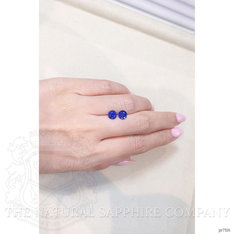 2.37 Ct.Tw. Blue Sapphire Pair from Ceylon (Sri Lanka)